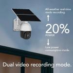 Outdoor Wireless PIR Low Consumption 2 Way Audio 4G 20w Solar Panel Battery Power Cctv Surveillance Camera for sale