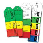 Custom Flange Tag Polyester Waterproof Plastic Tag Heavy Duty Weatherproof 1CM Brass Hole Nylon Cable Ties 12 Colors for sale