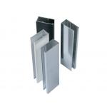 Anodized Polished Aluminum Profile For Glass Sliding Door Wardrobes Frame