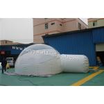 Inflatable bubble Igloo Tent , half clear inflatable lawn tent , bubble camping tent for sale