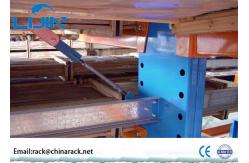 China Custom Lumber Bulk Storage Racks , Roll Steel Cantilever Warehouse Racks supplier
