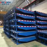 Blue Hydraulic Unloading Ramp for Efficient 220V Forklift Operations for sale
