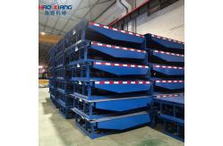 China Blue Hydraulic Unloading Ramp for Efficient 220V Forklift Operations supplier