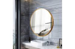 China Wall Mounted Aluminium Mirror Frame Round Led Poster Photo Picture Circle Frame supplier