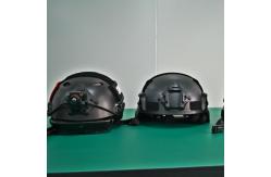 China RoboCop Style 5m Smart Temperature Measuring Helmet supplier