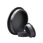 Customized Silicone Rubber Accessories With Black Silicone Rubber Plugs, Plugs, And End Caps for sale