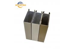 China Silver Sandblasted Surface Treatment Window Aluminum Profiles 6063 Alloy supplier