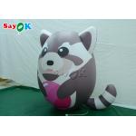 Customized Pvc Lovely Realistic Inflatable Raccoon Model