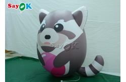 China Customized Pvc Lovely Realistic Inflatable Raccoon Model supplier