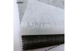 China Plain Weave Double Dot Woven Interlining Waterjet 150cm Width supplier