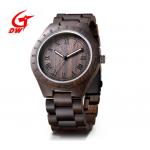 Water Resistant Retro Chronograph Watches Ebony Wristwatch Customized Logo for sale