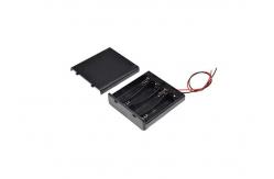 China 2 Wire 6v 4AA Battery Box Electronic Components With Wire And Switch supplier