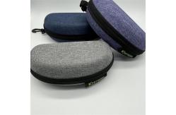 China Vogue Leisure Plastic Eva Eyewear Case Hook Snowflake Fabric Eva Eyeglasses Case supplier