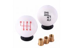 China Resin Custom 5 Speed Gear Shift Knob  With Adapter Logo Available supplier