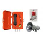Orange Watertight Explosion Proof Telephone For Oil Exploration / Chemical Industry for sale