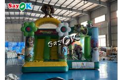 China Madagascar Alitt Wild Theme Inflatable Bounce House Slide Combo Custom 5.5m 18ft supplier