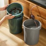Indoor Office Drawing Room Round Waste Segregation Plastic Dustbin for sale
