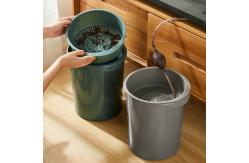 China Indoor Office Drawing Room Round Waste Segregation Plastic Dustbin supplier