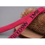 Custom 11mm Garments Polyester Braided Rope Printed Circular Shiny Silicone Logo for sale