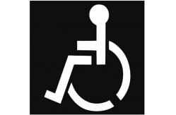 China Wheelchair Symbol Pavement Marking Stencils Public Place Reusable Paint Spurt Stencil supplier