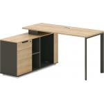 Kadeem Wooden Office Computer Table Panel Material ISO14001 for sale
