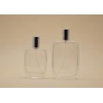 Aluminum Cap 50ml 100ml Glass Perfume Bottle Customized Color For Cosmetic Packing for sale
