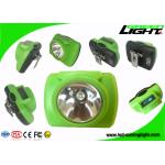 Safety Underground LED Miners Cap Lamp One Main Light Two Auxiliary Lights 13000lux for sale