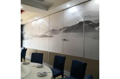 China Office Separation Sliding Folding Partition , Soundproof Accordion Movable Partition Wall supplier