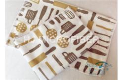China Kitchen Reusable Printed Microfiber Cloth Machine Washable , Microfiber Dust Cloth supplier