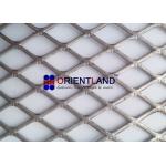 Flattened Expanded Steel Mesh , Expanded Metal Diamond Mesh Rolls And Panels for sale