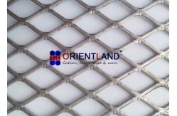 China Flattened Expanded Steel Mesh , Expanded Metal Diamond Mesh Rolls And Panels supplier