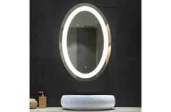 China Versatile Large Round Mirror With Lights Frameless Space Saving Stylish supplier