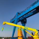 0.2t 20m Marine Steel Hydraulic Telescopic Boom Crane for sale