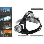 500 meters long lighting distance IP65 water-proof rechargeable led headlamp with 189g light weight for sale