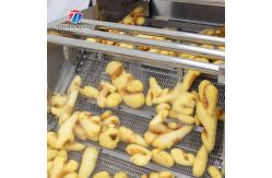 China Industrial Fruit And Vegetable Processing Line Brush Bubble Cleaning Drying Selection And Cutting supplier