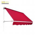 Patio Waterproof Windproof UV Resistence Aluminium Retractable Awning With Drop Arm for sale