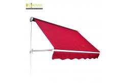 China Patio Waterproof Windproof UV Resistence Aluminium Retractable Awning With Drop Arm supplier