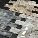 Contemporary Style Rectangular Glass Mosaic Tile For Bathroom AAAA