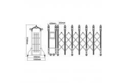 China 35p/m Electric Retractable Door Stainless Steel 201 Foldable Electronic Sliding Gate supplier