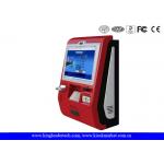 Touch Screen Customized Wall Mount Kiosk With Metal Keypad And Cash acceptor