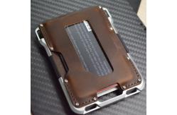 China EXW Delivery Term Aluminium Card Wallet with Silicone Band and Luxury Design supplier