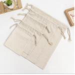 Customized Durable Cotton Canvas Bag Pull Sting Style For Shoes Packing