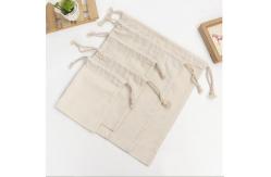 China Customized Durable Cotton Canvas Bag Pull Sting Style For Shoes Packing supplier