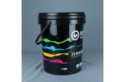 China Paint Round Plastic Buckets 20L With Lid And Handle supplier