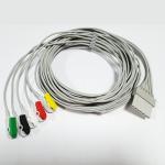 2.6mm 5 Leadwires 7PIN Female Connector ECG Cable For Schiller for sale