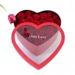 Paper Heart Shaped Gift Boxes Packaging Box Custom Logo Printing For Flower for sale
