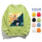 Regular Sleeve Graphic Crewneck Sweatshirt Customized Size Plain Dyed for sale