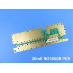 High Frequency PCB Rogers 20mil 0.508mm RO4350B PCB Double Sided RF PCB for Splitter for sale