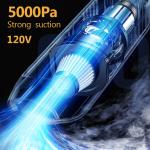 120W Rechargeable Wireless Handheld Car Vacuum Cleaner Mini Cyclone Strong Suction