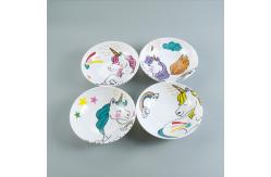 China Kid Unicon Printed 12 Pcs 100% Melamine Dinnerware Set supplier